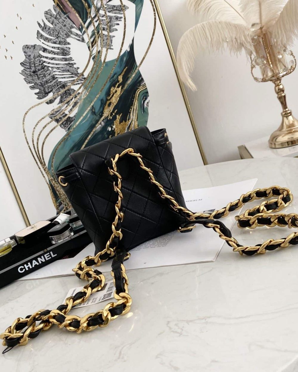 [REP 1:1] Small Vintage Duma Backpack Black For Women 6.7in / 17cm