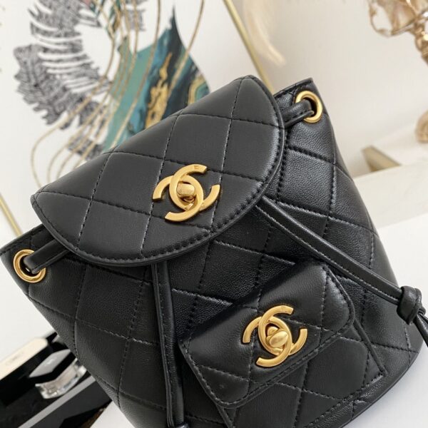 [REP 1:1] Small Vintage Duma Backpack Black For Women 6.7in / 17cm