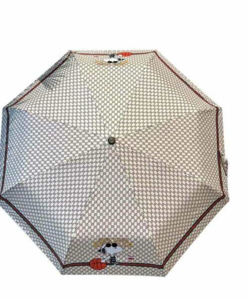 Snoopy Printed Folding Umbrella White