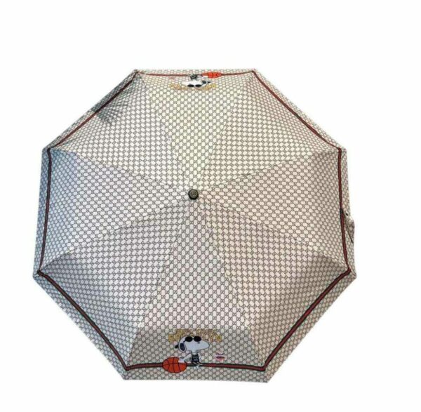 Snoopy Printed Folding Umbrella White