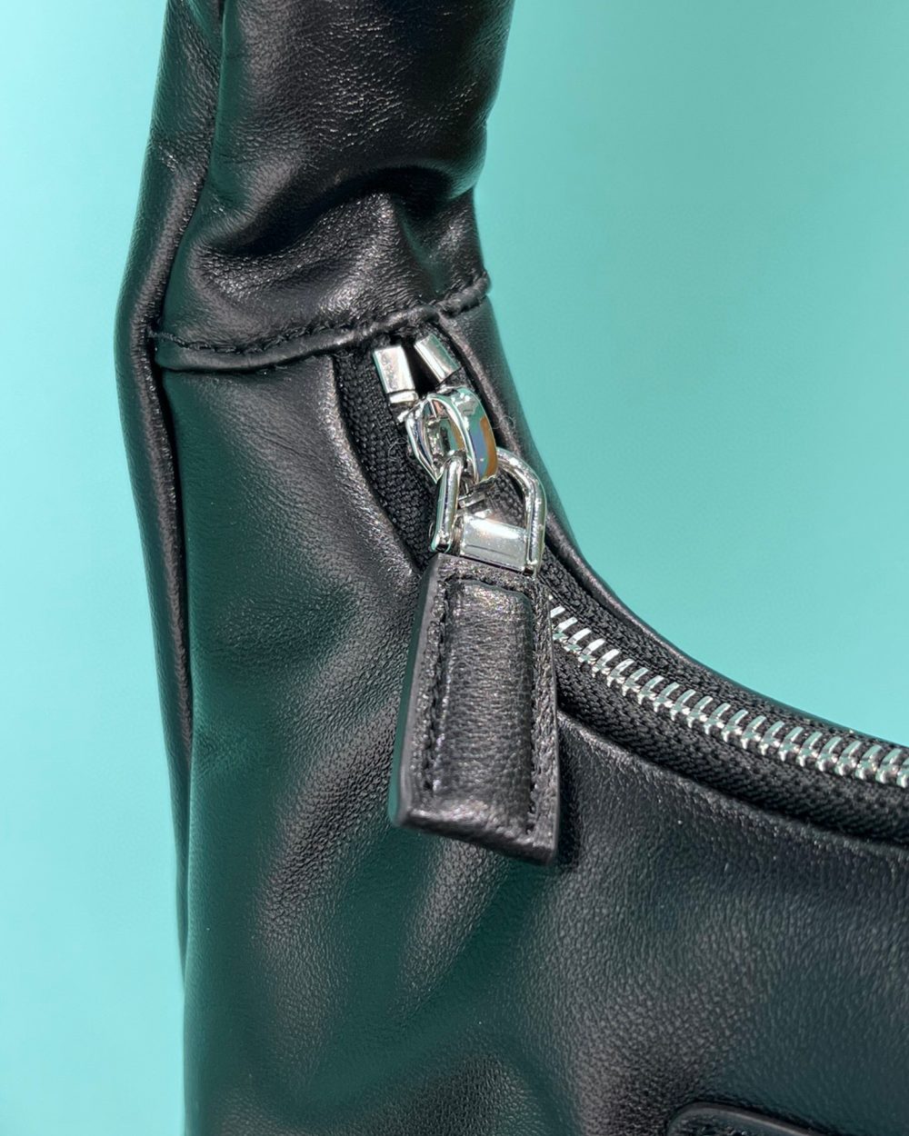 Soft Padded Nappa Mini-Bag In Black For Women 8.2 in/ 21cm 1BA384_2DYI_F0002_V_OVM