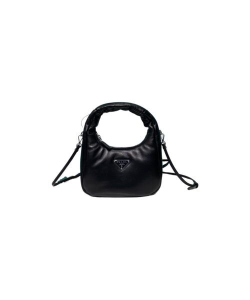 Soft Padded Nappa Mini-Bag In Black For Women 8.2 in/ 21cm 1BA384_2DYI_F0002_V_OVM