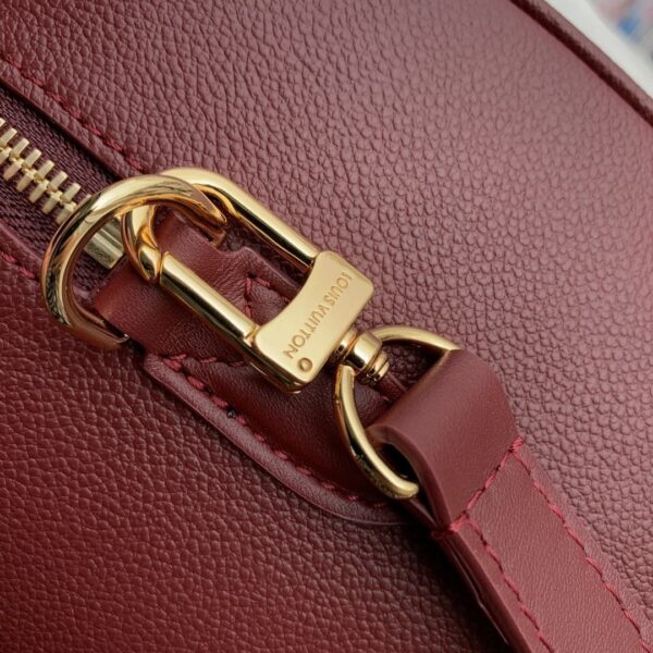 1:1 Replica Louis Vuitton LV Speedy Bandoulière 25 Monogram Empreinte Leather Wine Red Luxury Bag For Women‎ M46646 - 9.8in/ 25cm
