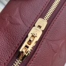 1:1 Replica Louis Vuitton LV Speedy Bandoulière 25 Monogram Empreinte Leather Wine Red Luxury Bag For Women‎ M46646 - 9.8in/ 25cm