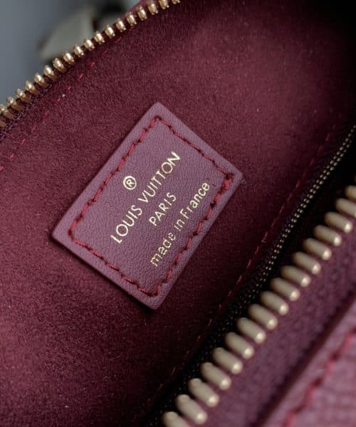 1:1 Replica Louis Vuitton LV Speedy Bandoulière 25 Monogram Empreinte Leather Wine Red Luxury Bag For Women‎ M46646 - 9.8in/ 25cm