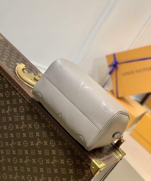 1:1 Replica Louis Vuitton LV Speedy Bandoulière 25 Monogram Empreinte Leather Gray Luxury Bag For Women‎ M59273 - 9.8in/ 25cm