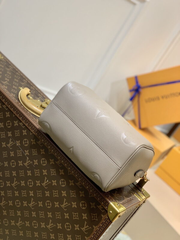 1:1 Replica Louis Vuitton LV Speedy Bandoulière 25 Monogram Empreinte Leather Gray Luxury Bag For Women‎ M59273 - 9.8in/ 25cm