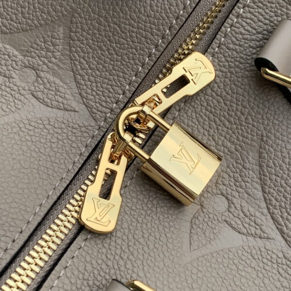 1:1 Replica Louis Vuitton LV Speedy Bandoulière 25 Monogram Empreinte Leather Gray Luxury Bag For Women‎ M59273 - 9.8in/ 25cm