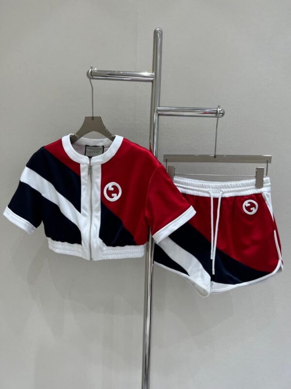 Sport Style Top And Shorts Multicolor For Women