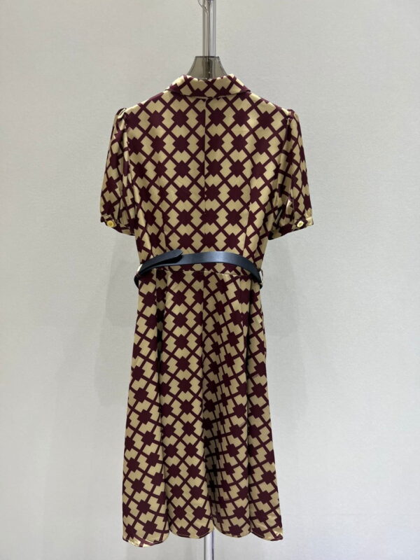 Square Dress Brown For Women