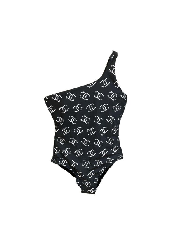 Stretch Jersey Swimsuit Black For Women