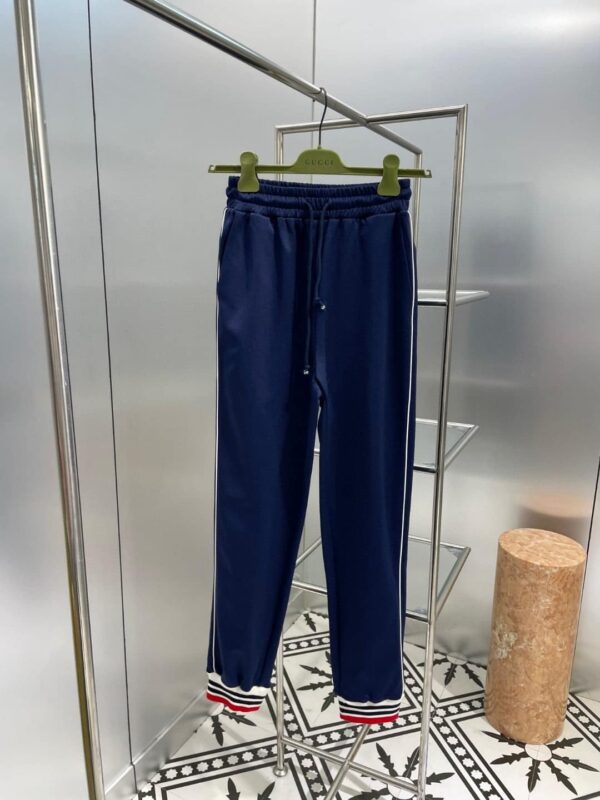 Stripe Sport Bomber Jacket And Jogger Pants Navy Blue For Women
