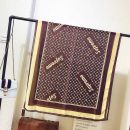 Supreme x LV Shawl Scarf Brown For Women 