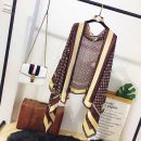 Supreme x LV Shawl Scarf Brown For Women 