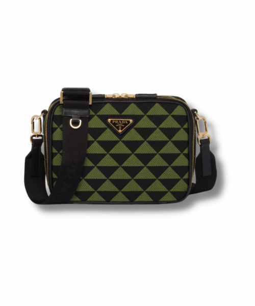 Symbole Embroidered Fabric Bag Black Ivy Green For Men - 2VH069_2FKL_F0G5R_V_MOF
