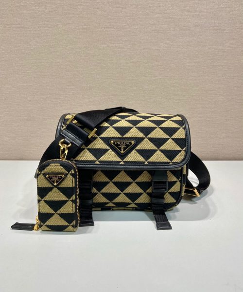 Symbole Embroidered Fabric Bag In Beige For Women 8.6 in/ 22 cm 2VD034_2FKL_F0Y30_V_XOP
