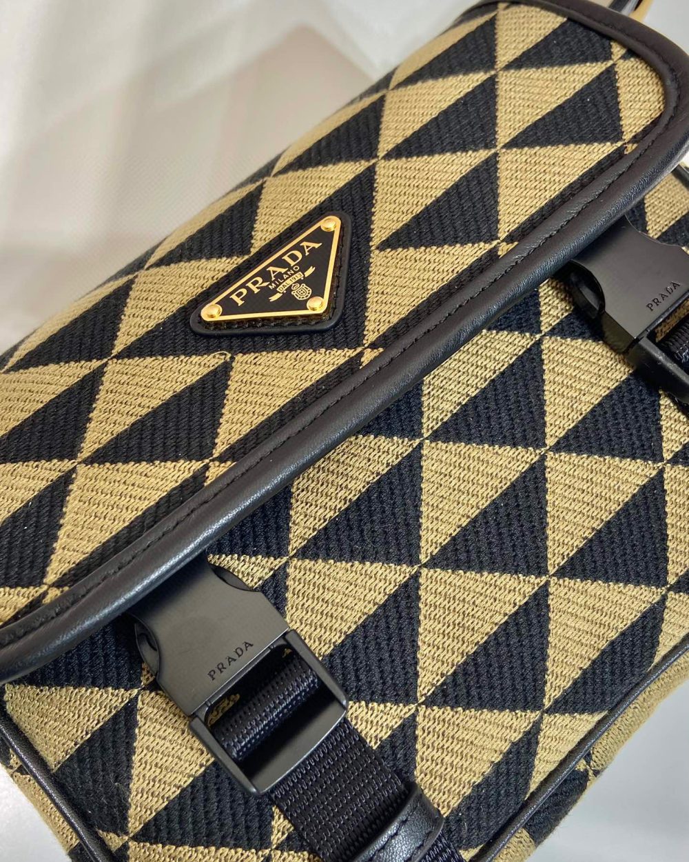 Symbole Embroidered Fabric Bag In Beige For Women 8.6 in/ 22 cm 2VD034_2FKL_F0Y30_V_XOP