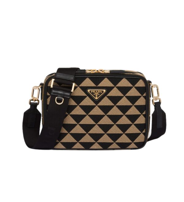 Symbole Embroidered Fabric Bag In Beige For Women 8.6 in/ 22 cm 2VH069_2FKL_F0Y30_V_MOF