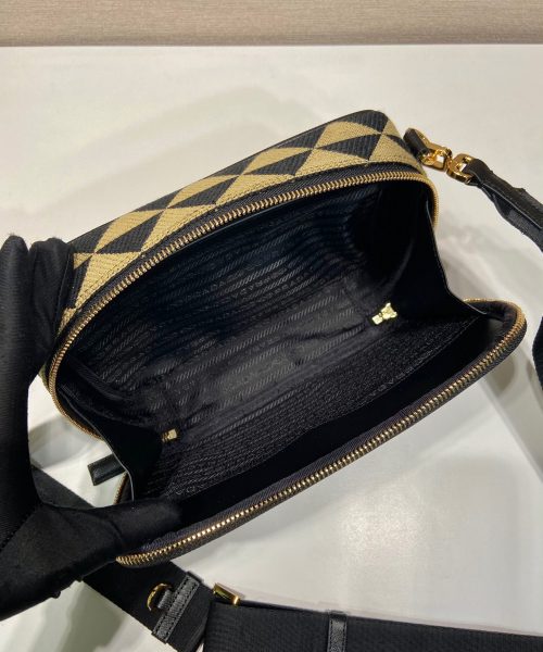 Symbole Embroidered Fabric Bag In Beige For Women 8.6 in/ 22 cm 2VH069_2FKL_F0Y30_V_MOF
