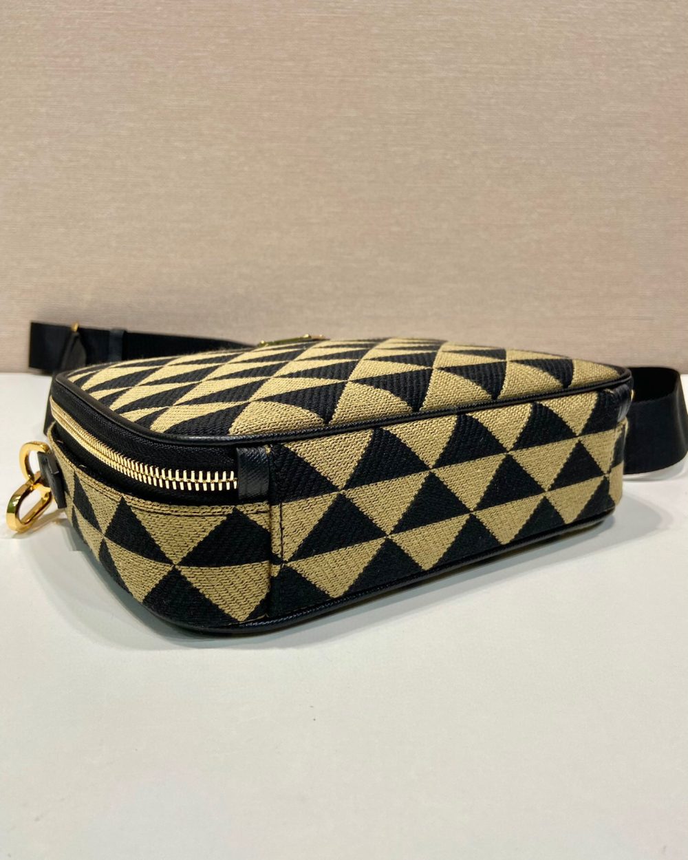 Symbole Embroidered Fabric Bag In Beige For Women 8.6 in/ 22 cm 2VH069_2FKL_F0Y30_V_MOF