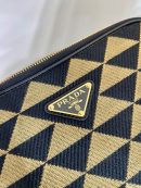 Symbole Embroidered Fabric Bag In Beige For Women 8.6 in/ 22 cm 2VH069_2FKL_F0Y30_V_MOF