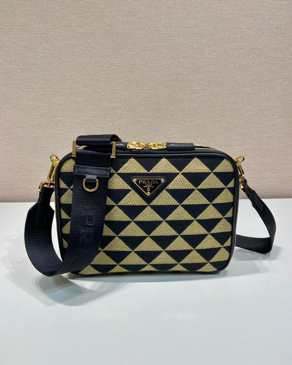 Symbole Embroidered Fabric Bag In Beige For Women 8.6 in/ 22 cm 2VH069_2FKL_F0Y30_V_MOF