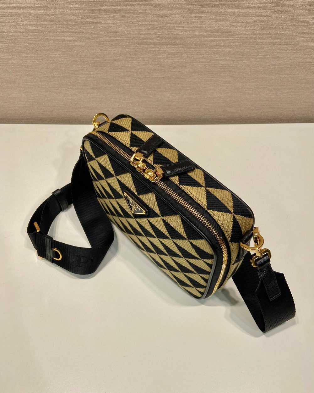 Symbole Embroidered Fabric Bag In Beige For Women 8.6 in/ 22 cm 2VH069_2FKL_F0Y30_V_MOF