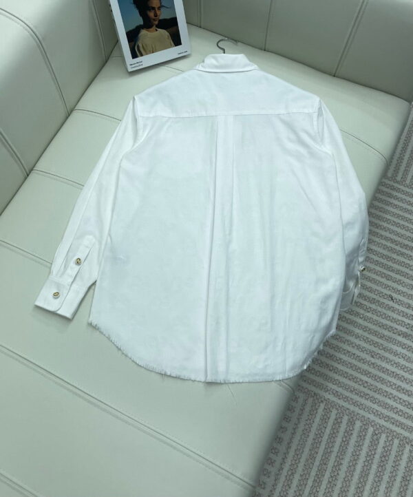 Symmetry Two Letters G Pattern Shirt And Shorts White For Women