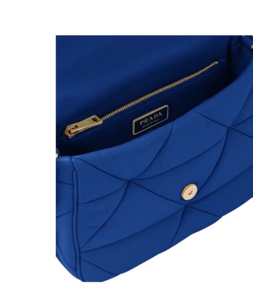 System Patchwork Bag Blue For Women 1BD292_2DMO_F0V41_V_L9O