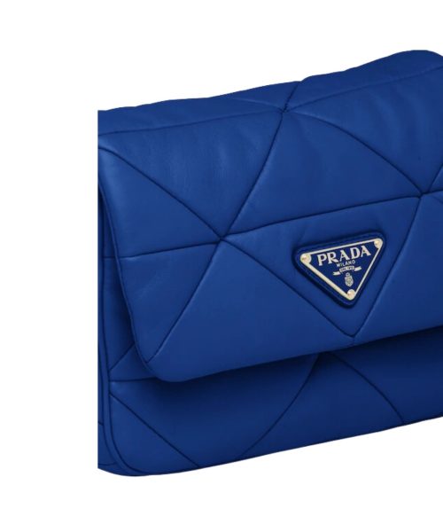 System Patchwork Bag Blue For Women 1BD292_2DMO_F0V41_V_L9O
