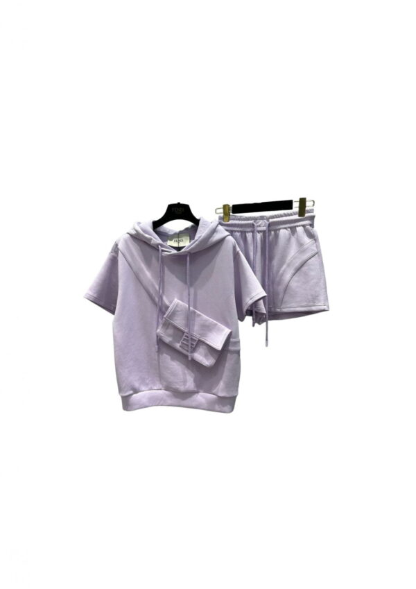 T-shirt And Shorts Purple For Women