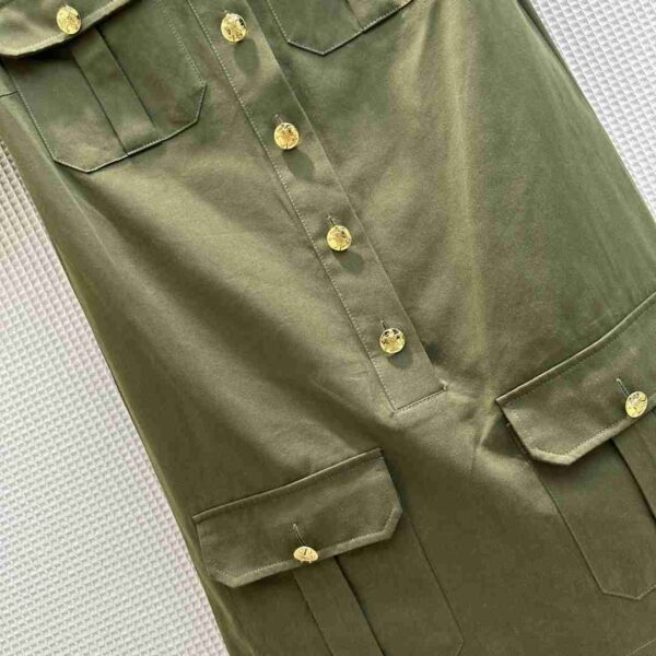 T-Shirt Dress Green Khaki For Women