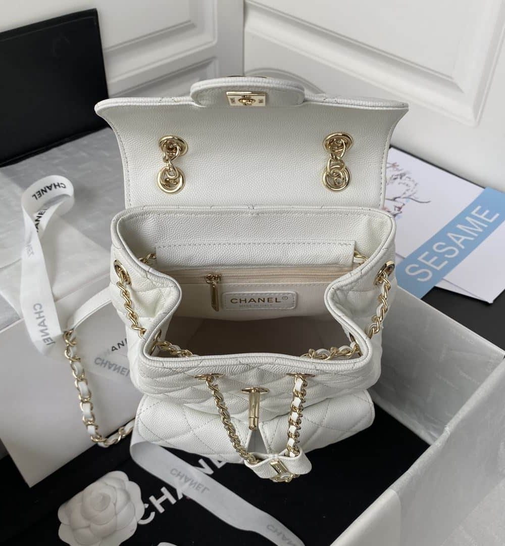 [REP 1:1] Taurus Backpack Black/White For Women 10in / 25.5cm AS3200