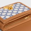 1:1 Replica Teen Triomphe Bag In Triomphe Canvas And Calfskin Blue For Women 188882BZ4.07BL