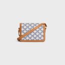 1:1 Replica Teen Triomphe Bag In Triomphe Canvas And Calfskin Blue For Women 188882BZ4.07BL