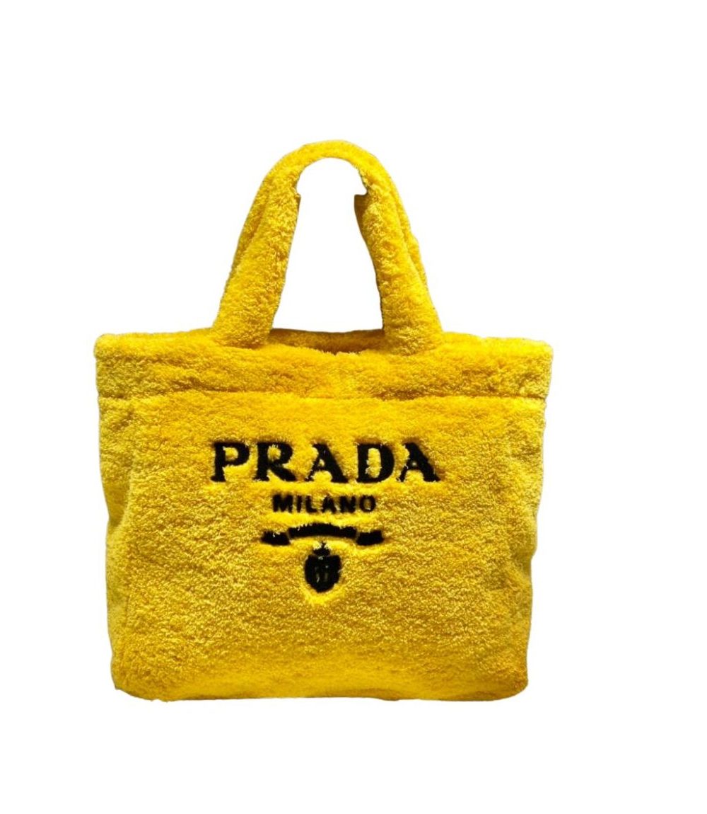 Terry Tote Bag In Yellow For Women 15.7in/ 40cm