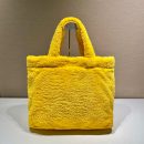 Terry Tote Bag In Yellow For Women 15.7in/ 40cm