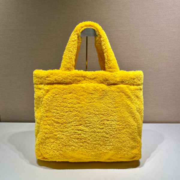 Terry Tote Bag In Yellow For Women 15.7in/ 40cm