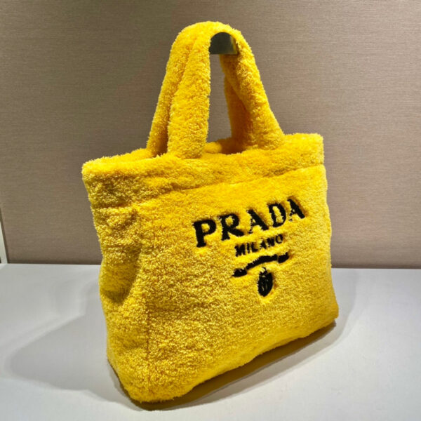 Terry Tote Bag In Yellow For Women 15.7in/ 40cm