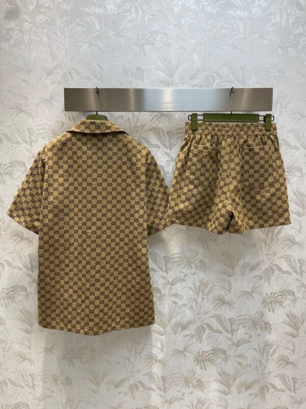 The GG Motif Shirt And Shorts Brown For Women