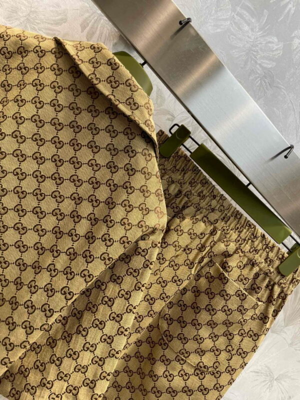 The GG Motif Shirt And Shorts Brown For Women