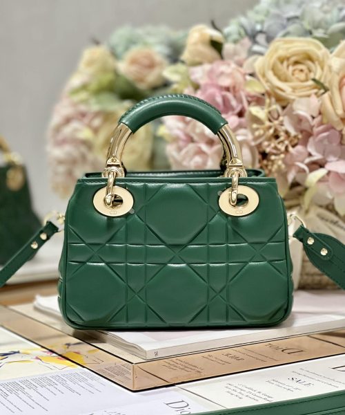 1:1 Replica The Lady 95.22 Bag Black/White/Grey/Green For Women 7.5in/ 19cm