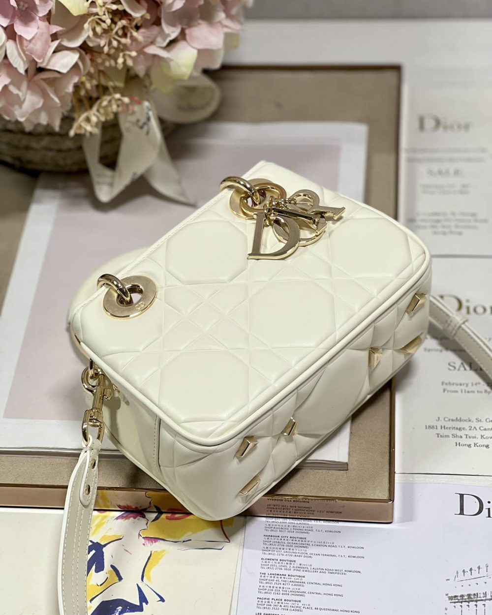 1:1 Replica The Lady 95.22 Bag Black/White/Grey/Green For Women 7.5in/ 19cm