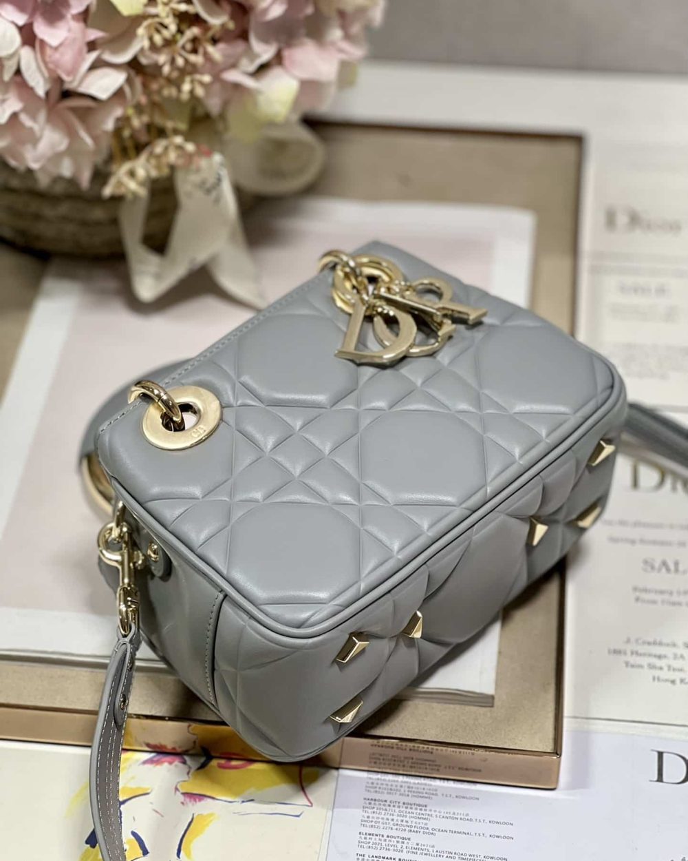 1:1 Replica The Lady 95.22 Bag Black/White/Grey/Green For Women 7.5in/ 19cm