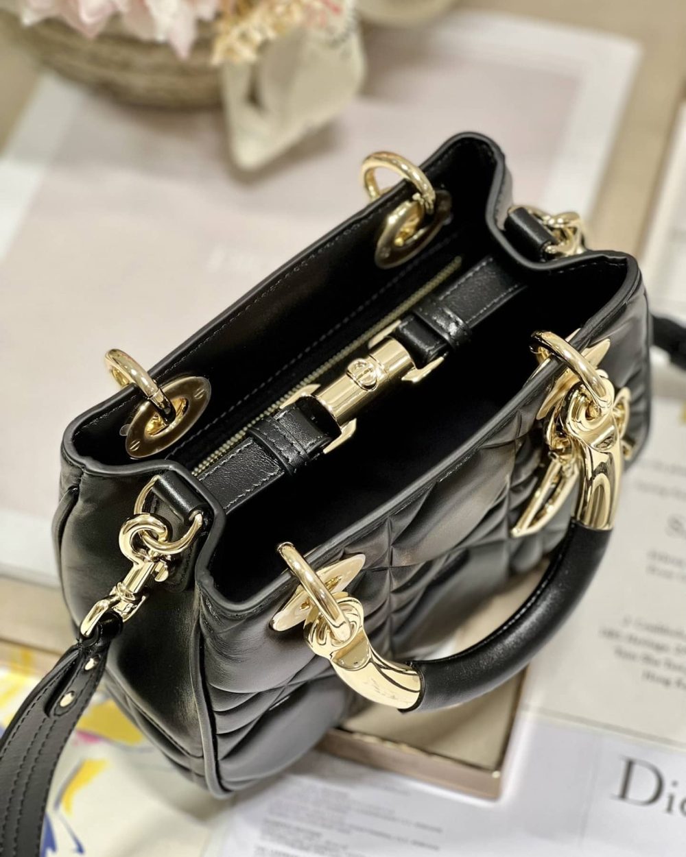 1:1 Replica The Lady 95.22 Bag Black/White/Grey/Green For Women 7.5in/ 19cm