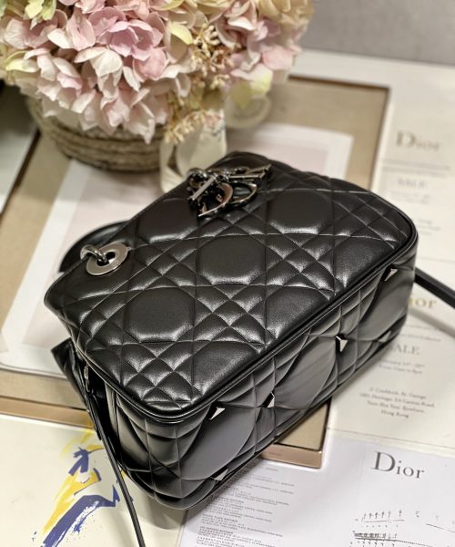 1:1 Replica The Medium Lady 95.22 Bag With Black Tone Hardware Black/White/Grey For Women 9.5in/ 24cm