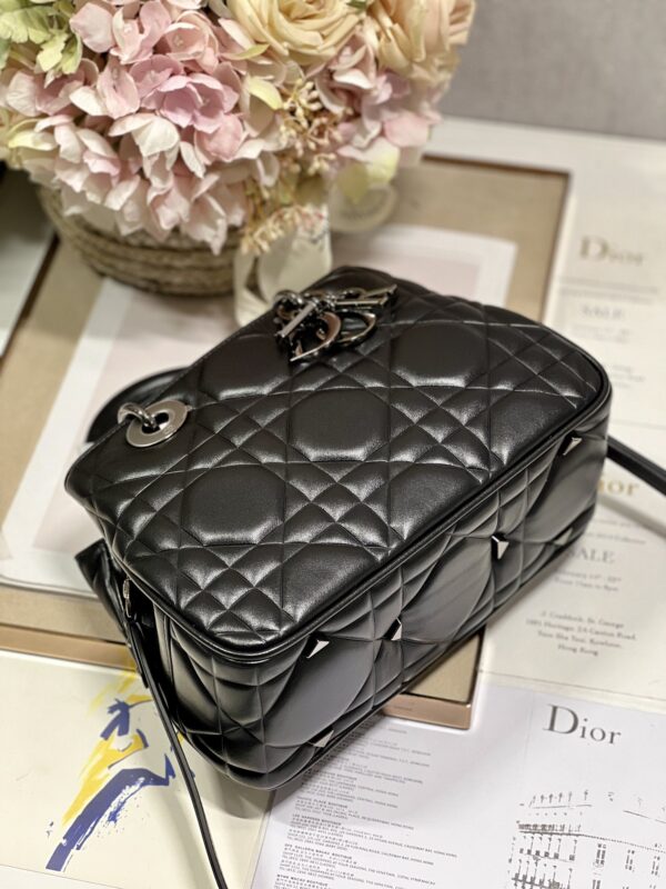 1:1 Replica The Medium Lady 95.22 Bag With Black Tone Hardware Black/White/Grey For Women 9.5in/ 24cm