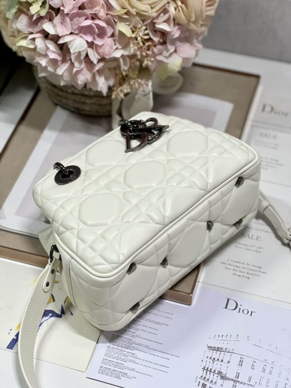1:1 Replica The Medium Lady 95.22 Bag With Black Tone Hardware Black/White/Grey For Women 9.5in/ 24cm