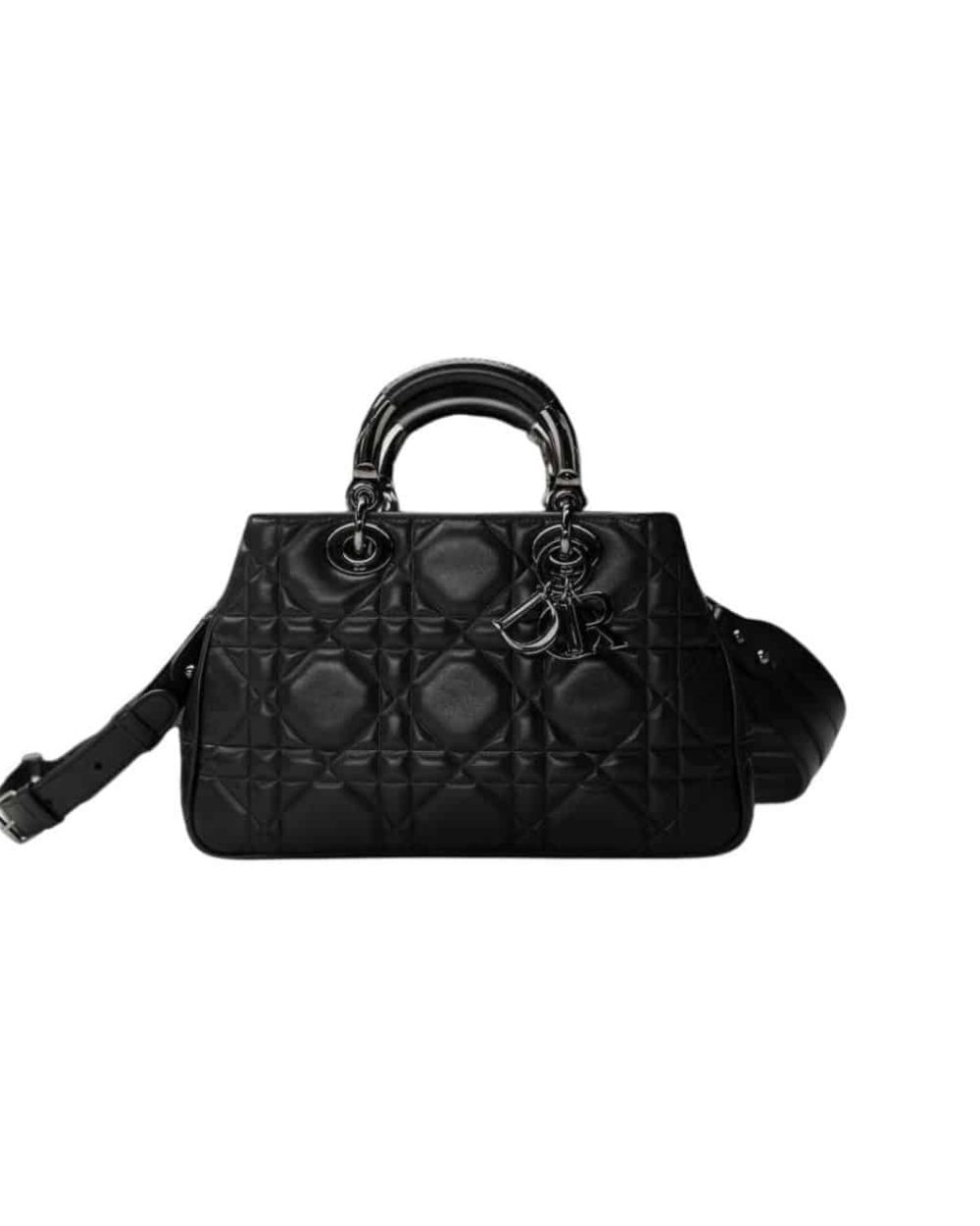 1:1 Replica The Medium Lady 95.22 Bag With Black Tone Hardware Black/White/Grey For Women 9.5in/ 24cm