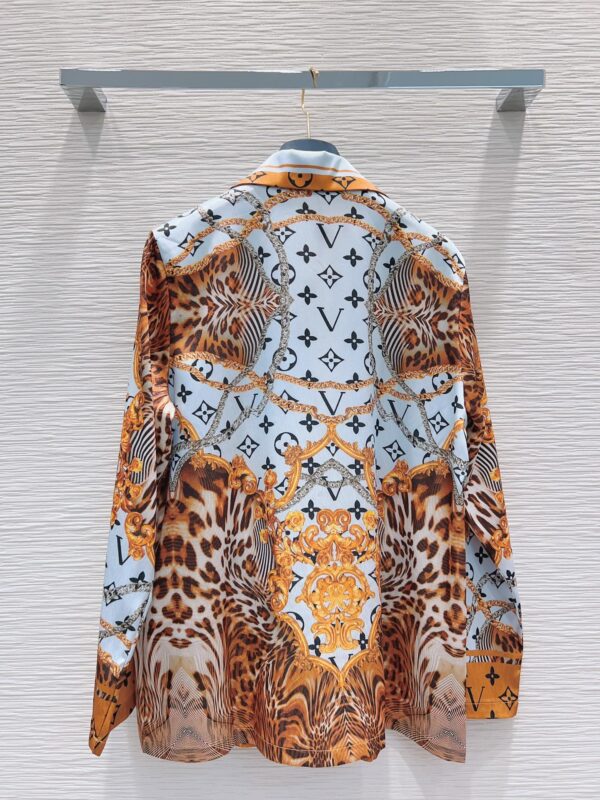 Tiger Fur Pattern Pants And Shirt Pyjama Yellow For Women